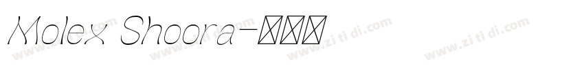 Molex Shoora字体转换
